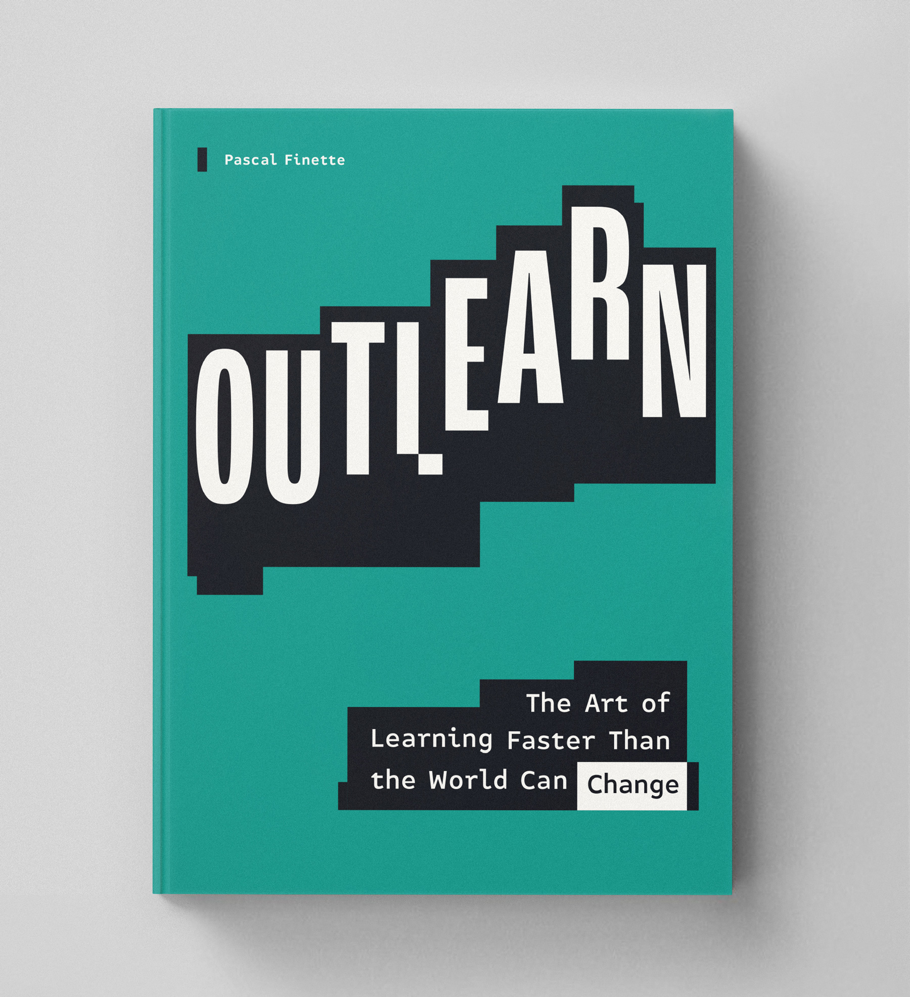 Book cover design for Outlearn, first volume of the Built for Turbulence series